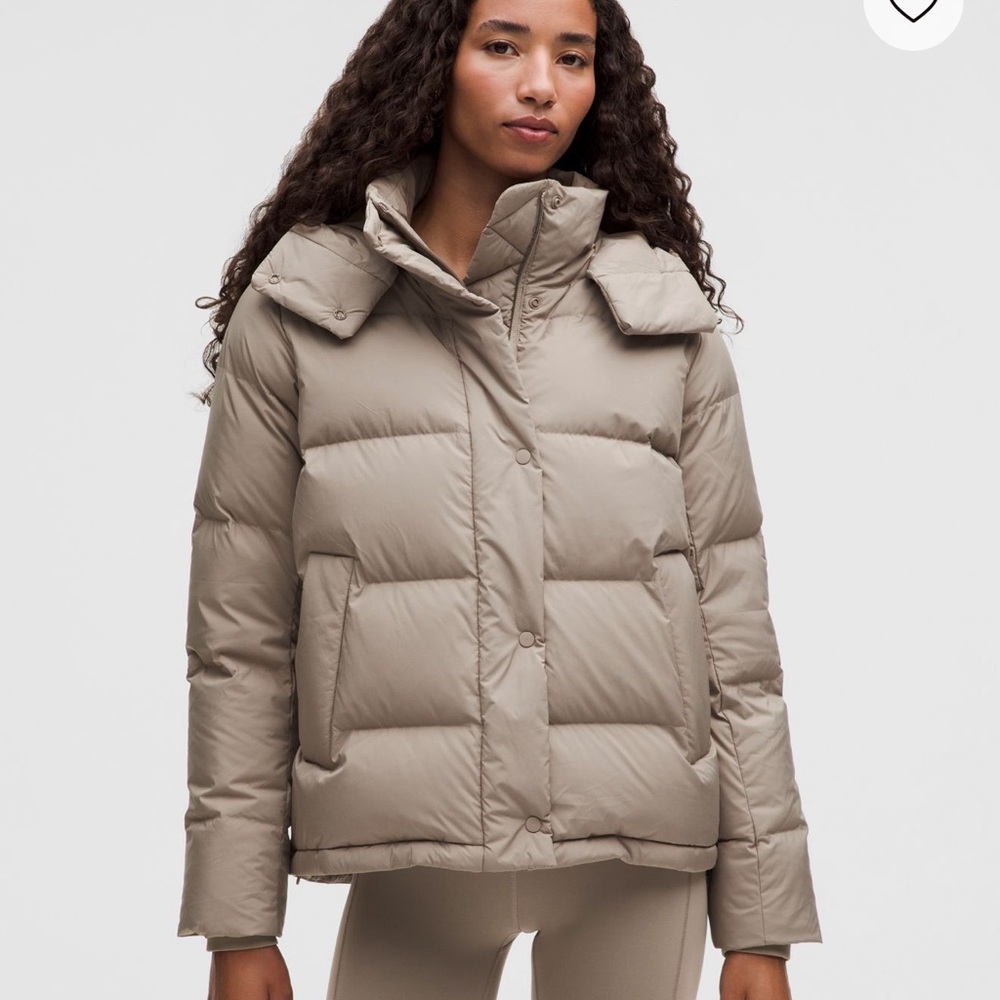 Lululemon Women’s Wunder Puff Jacket – Heather Natural Ivory, Size 0